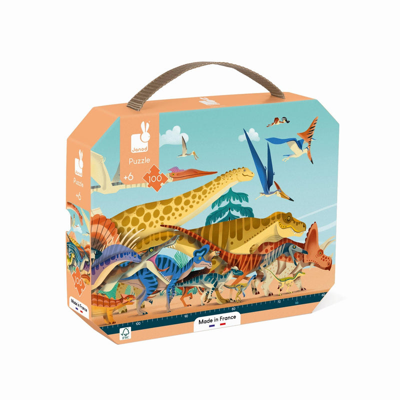 Janod - Panoramic Dino (100-Piece Puzzle) - Limolin 