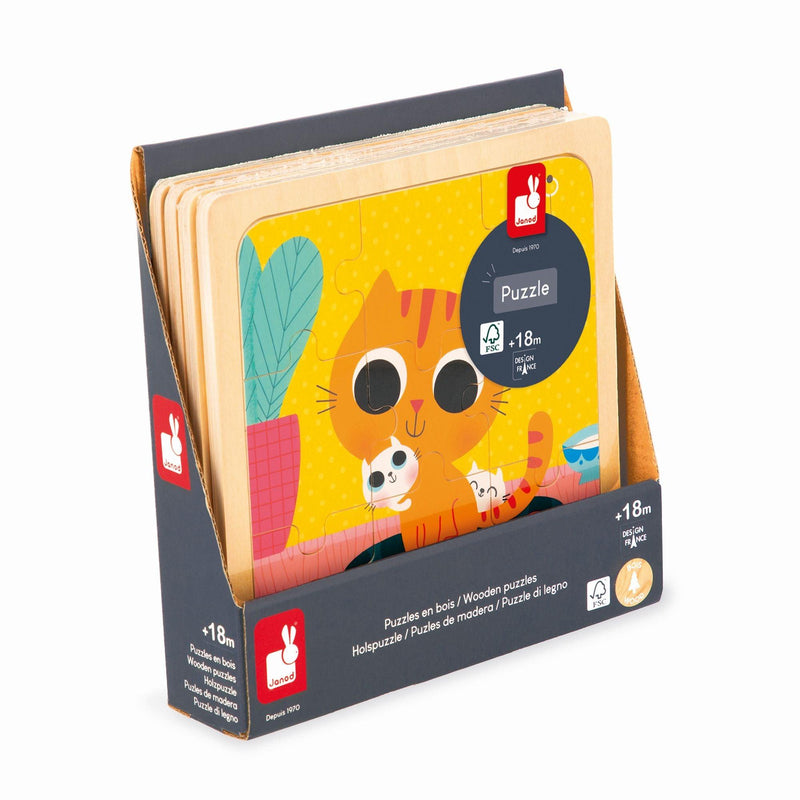Janod - Peanut The Cat (9-Piece Puzzle) - Limolin 