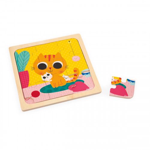 Janod - Peanut The Cat (9-Piece Puzzle) - Limolin 