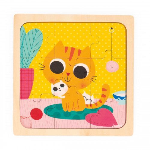 Janod - Peanut The Cat (9-Piece Puzzle) - Limolin 