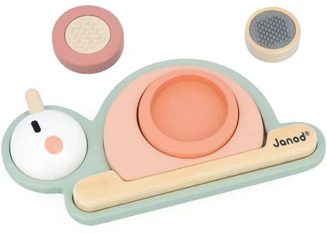 Janod - SWEET COCOON: STACKABLE SENSORY SNAIL - Limolin 