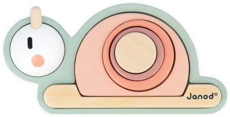 Janod - SWEET COCOON: STACKABLE SENSORY SNAIL - Limolin 