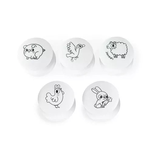 Janod - Stampinoo - Farm - 5 Stamps - Limolin 