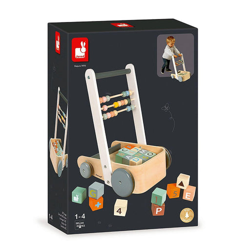 Janod - Sweet Cocoon - Cart With ABC Blocks - Limolin 