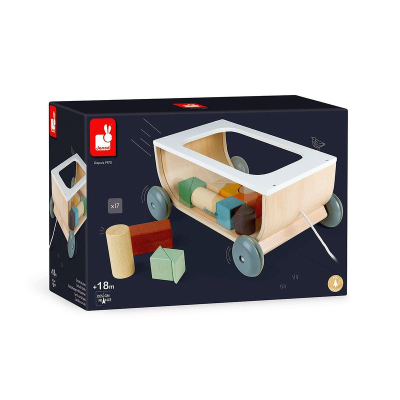 Janod - Sweet Cocoon - Cart With Blocks - Limolin 