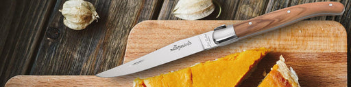 Jean Dubost - Laguiole Serrated Knife Set Olive Wood 6pc - Limolin 