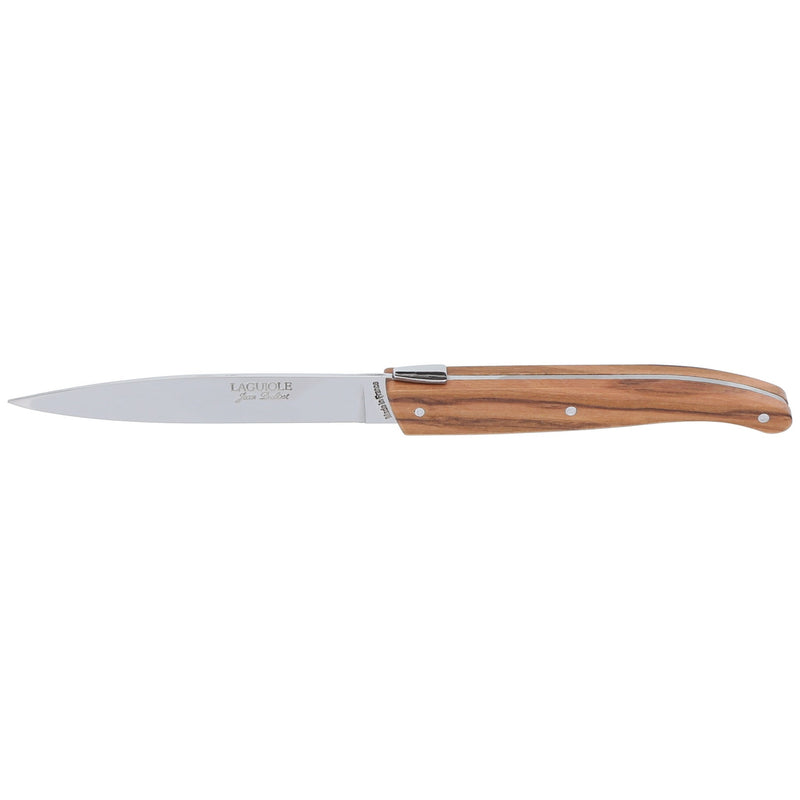 Jean Dubost - Stand- Up Smooth Knife Set Olive Wood 6pc - Limolin 