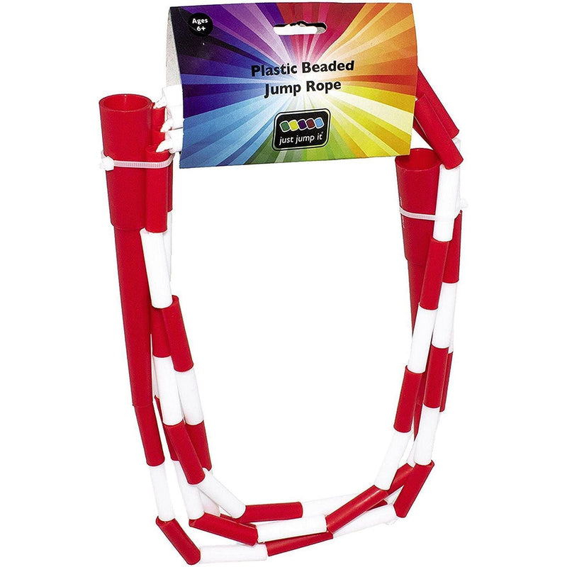Just Jump It - Plastic Beaded Jump Rope - Red - Limolin 