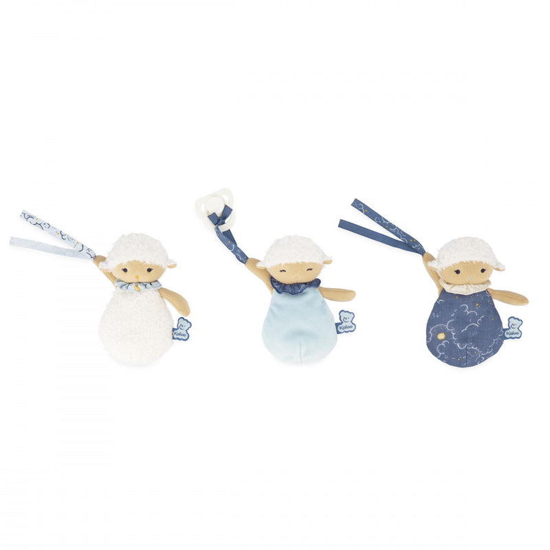 Kaloo - 3 Sheep Doudou Soother Holders - Limolin 