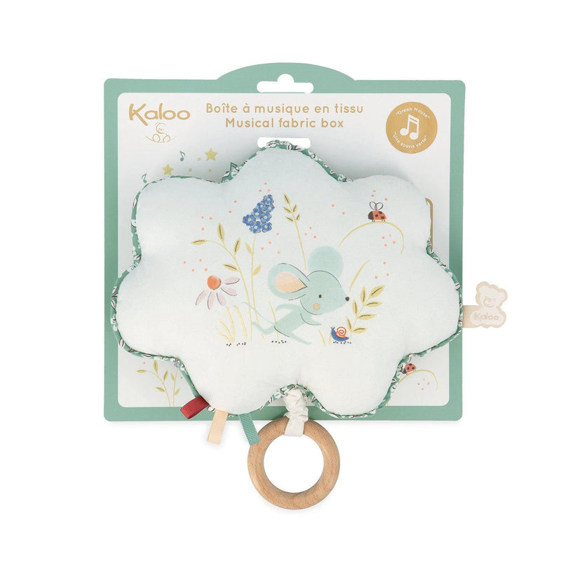 Kaloo - Musical Fabric Box - Green Mouse - Limolin 