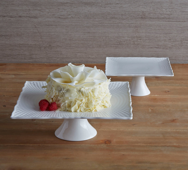 BOWRING - Karisma Square Footed Cake Plate 30.6cm (12in)
