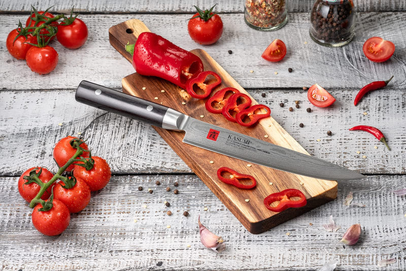 Kasumi - DAMASCUS Carving Knife 20cm/8" - Limolin 