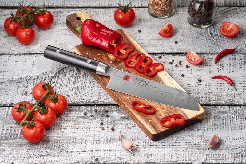 Kasumi - DAMASCUS Japanese Chef Knife 18cm/7" - Limolin 