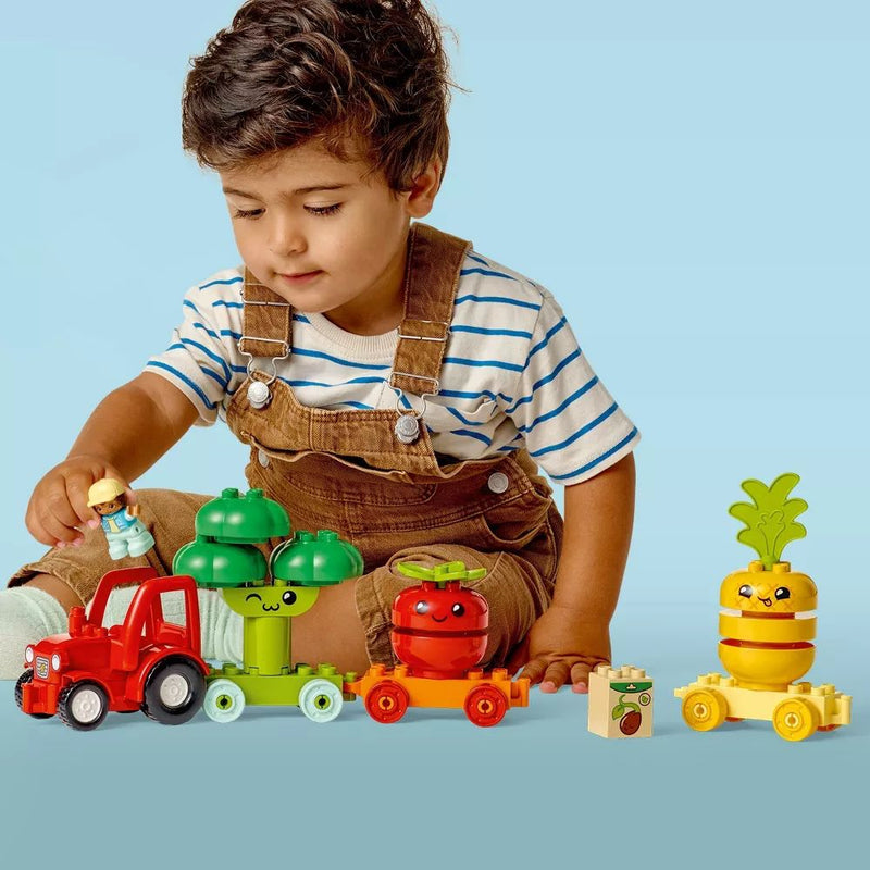 LEGO - Duplo - My First Fruit And Vegetable Tractor Toy (19Pcs) - Limolin 