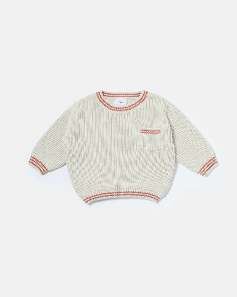 7AM - Boxy Sweater - Chunky Tennis