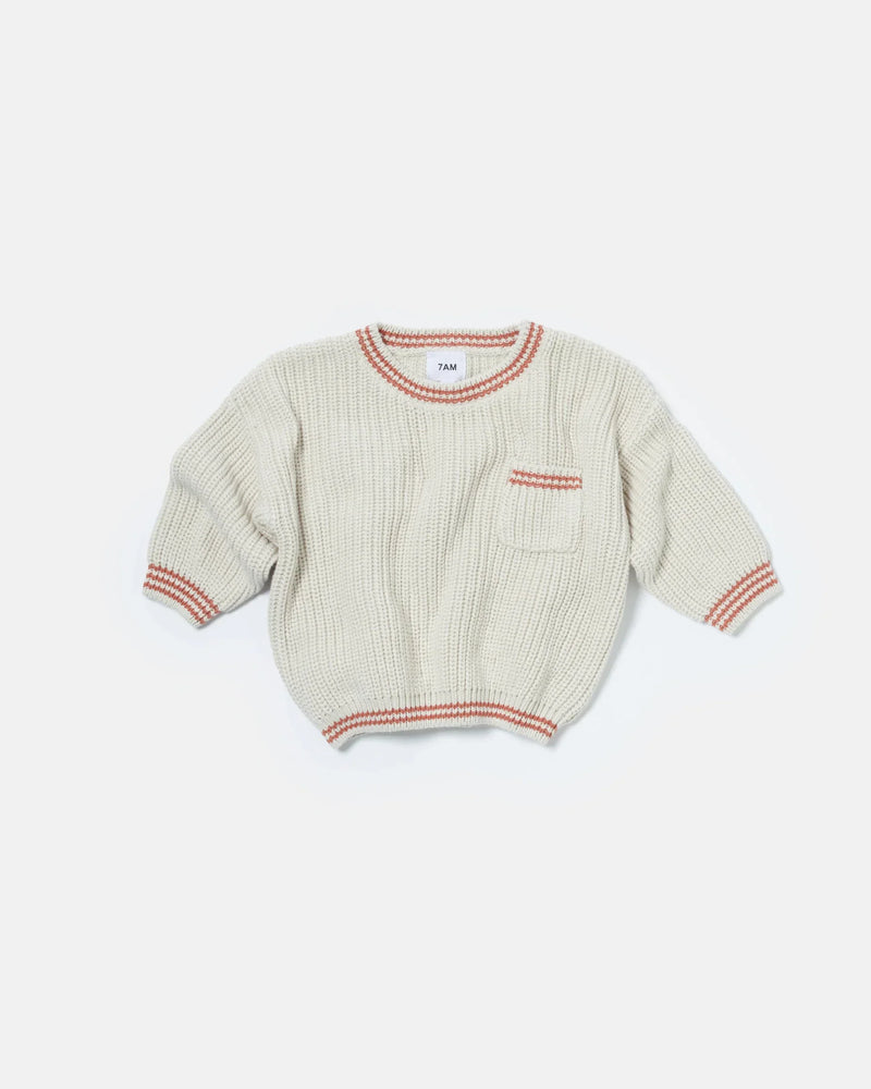 7AM - Boxy Sweater - Chunky Tennis