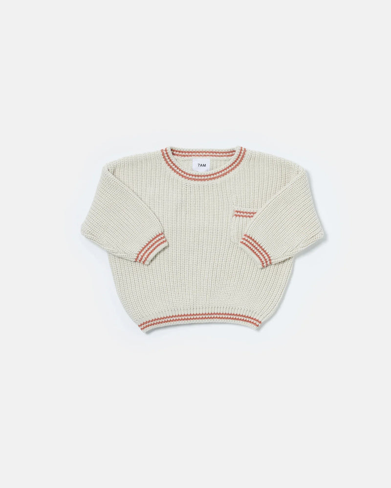 7AM - Boxy Sweater - Chunky Tennis