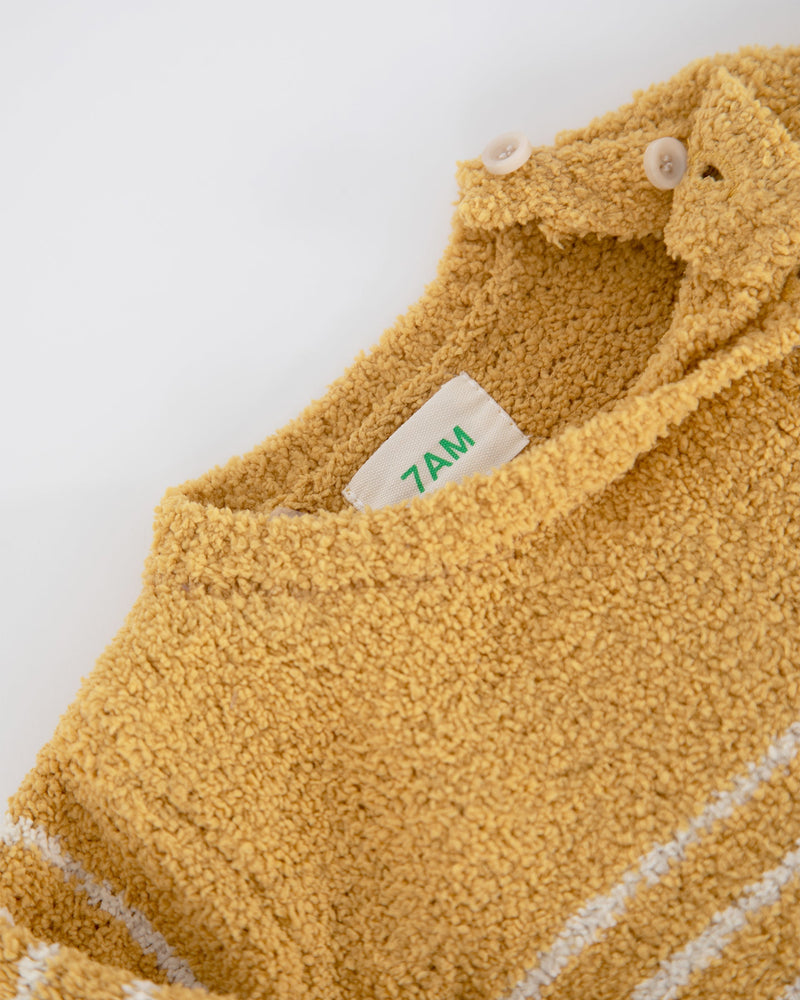 7AM - Long Sleeve Top Striped - Fuzzy
