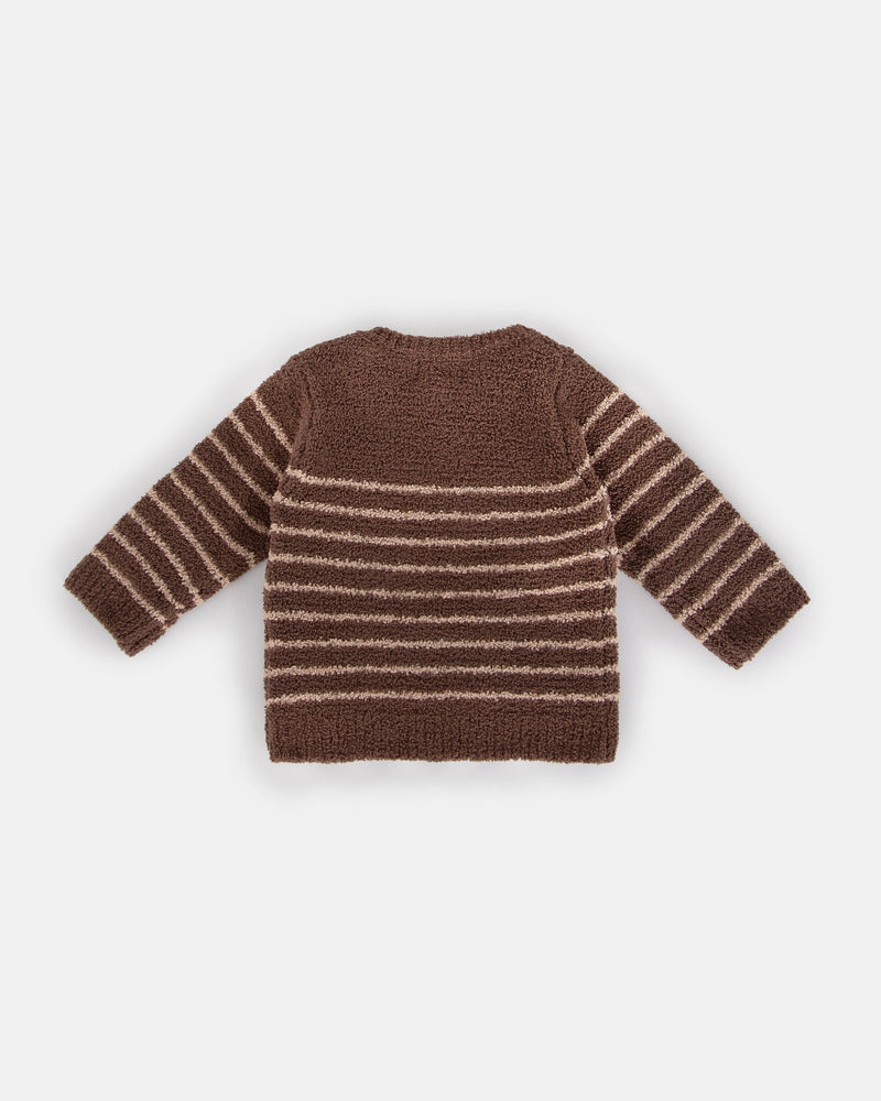 7AM - Long Sleeve Top Striped - Fuzzy