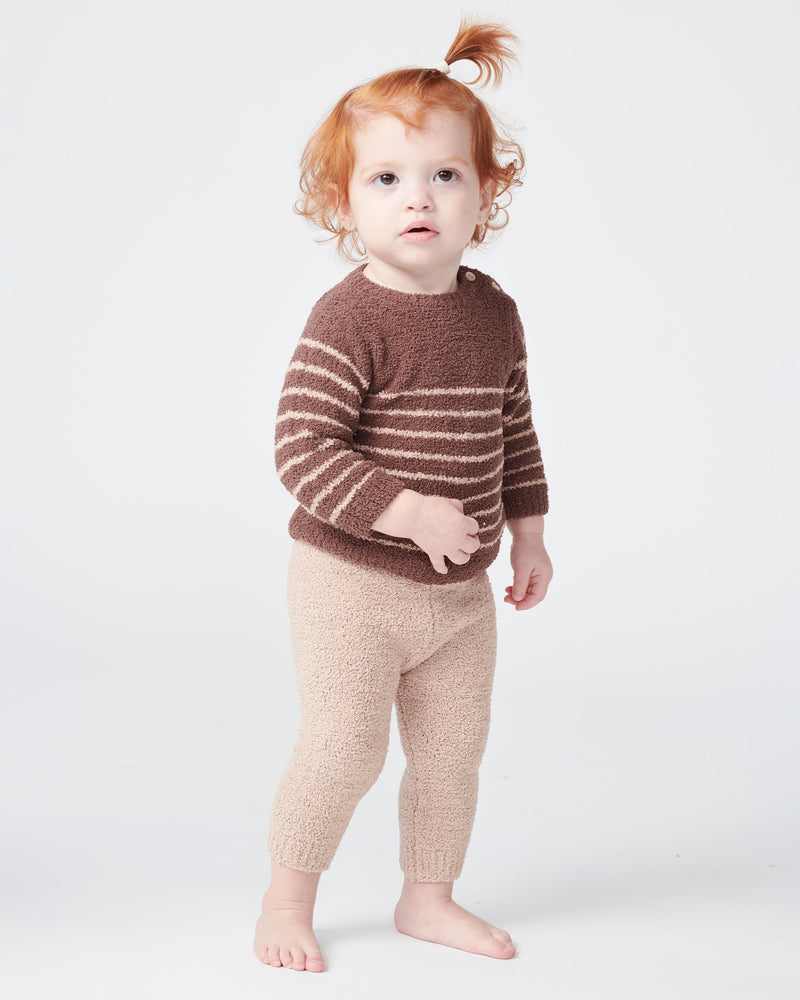 7AM - Long Sleeve Top Striped - Fuzzy