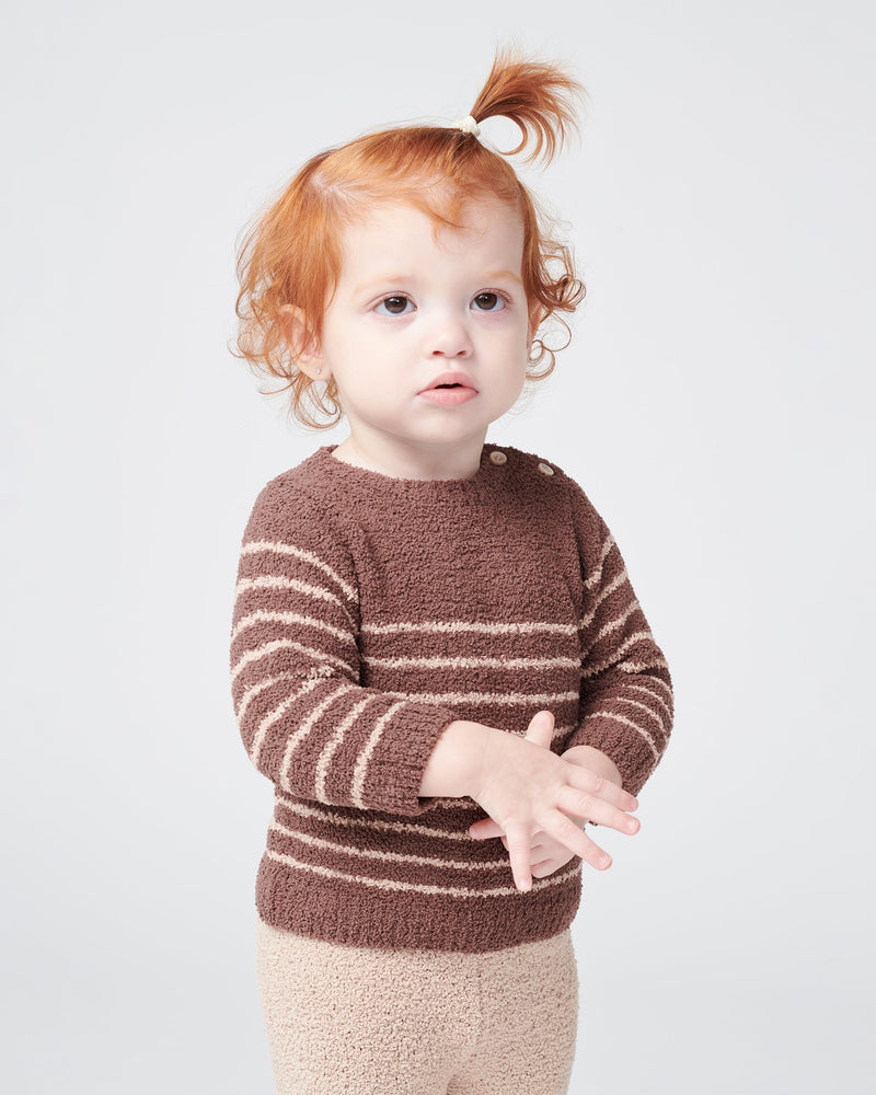7AM - Long Sleeve Top Striped - Fuzzy