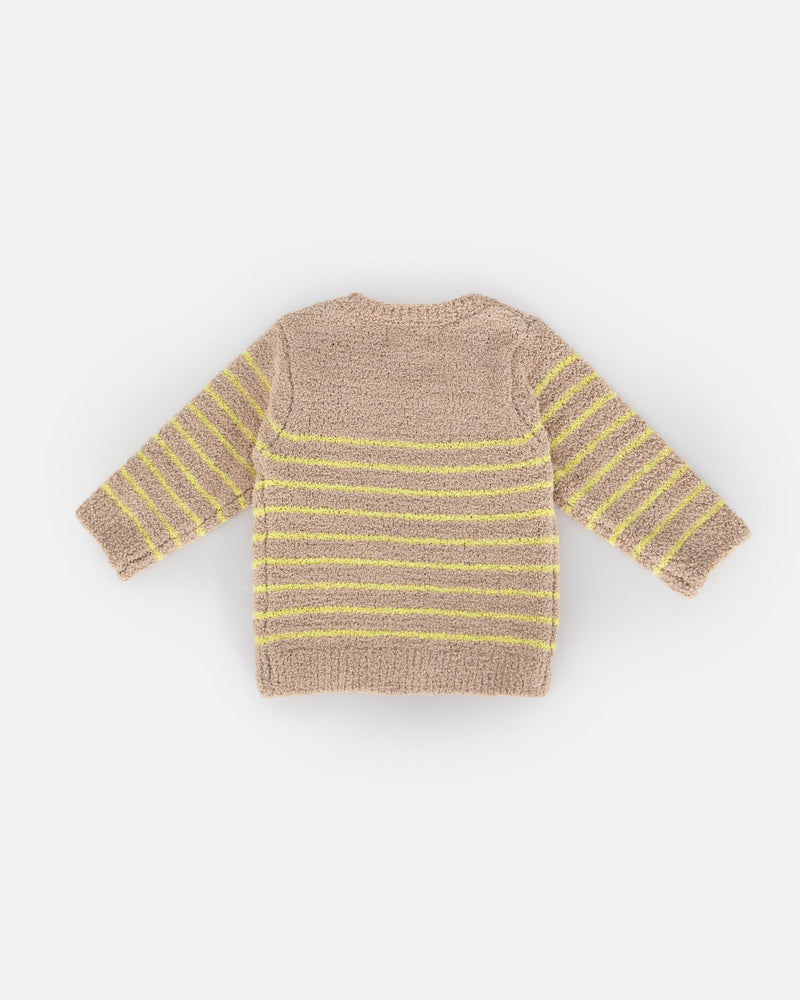 7AM - Long Sleeve Top Striped - Fuzzy