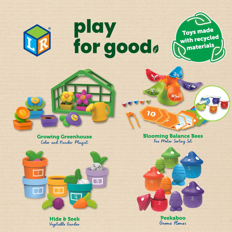 Learning Resources - Growing Greenhouse Color & Number Playset - Limolin 