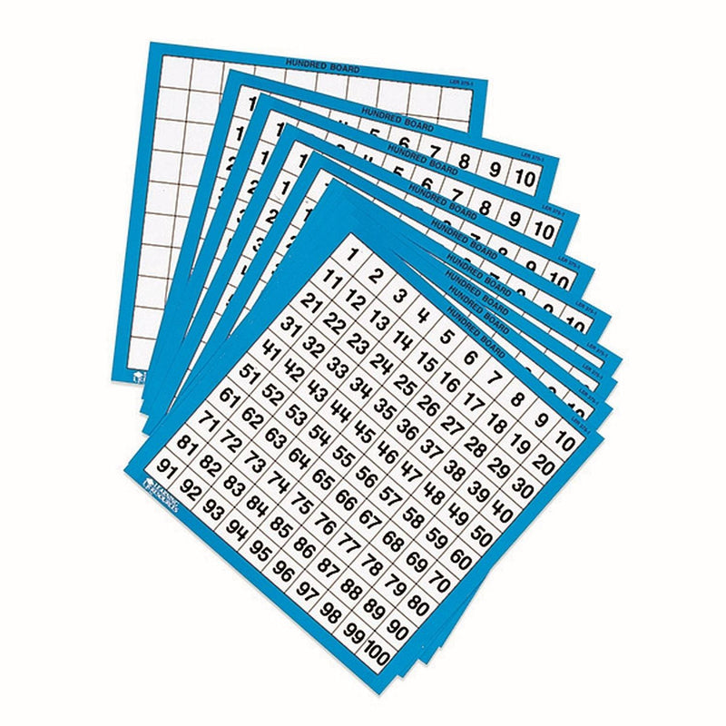 Learning Resources - Laminated Hundreds Boards - Limolin 