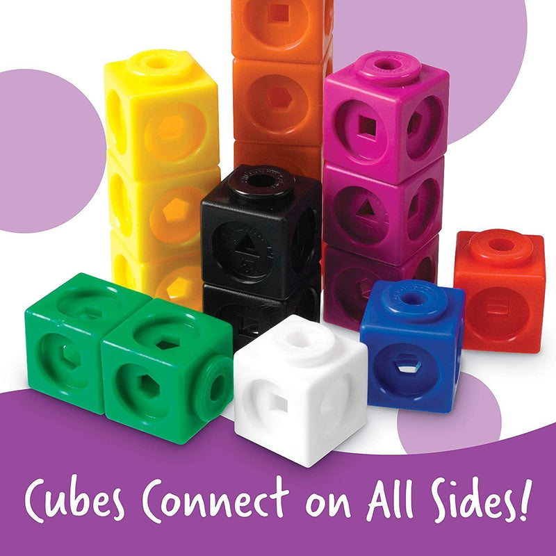 Learning Resources - Mathlink Cubes Elementary Math Activity Set - Limolin 
