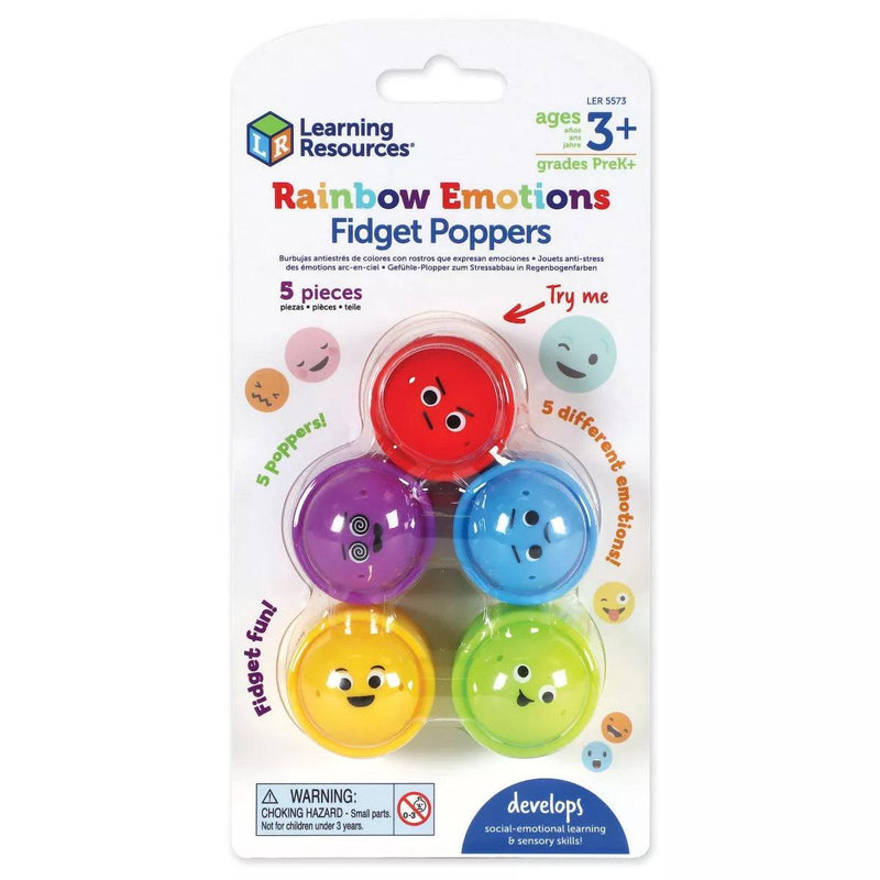 Learning Resources - Rainbow Emotion Poppers - Limolin 
