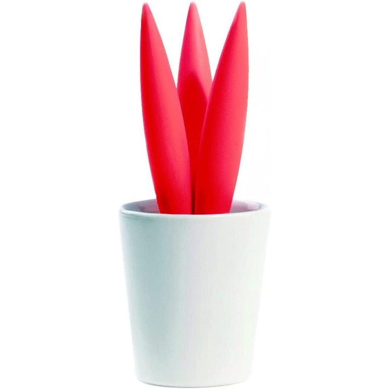 Legnoart - Cereus Trivet With Porcelain Bowl - Red - Limolin 