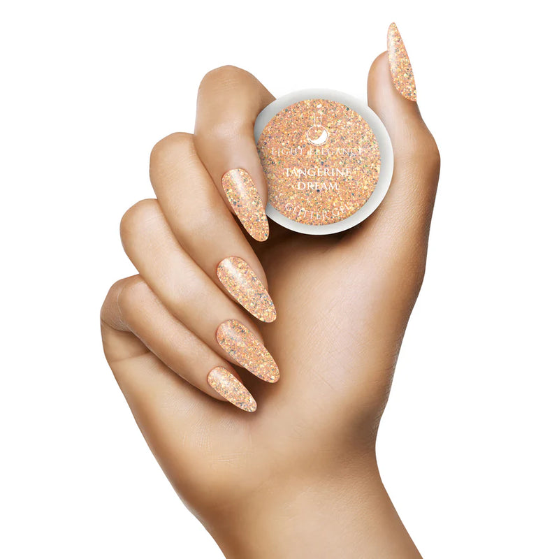 Light Elegance - Tangerine Dream UV/LED Glitter Gel - 17 ml (D&C) - Limolin 