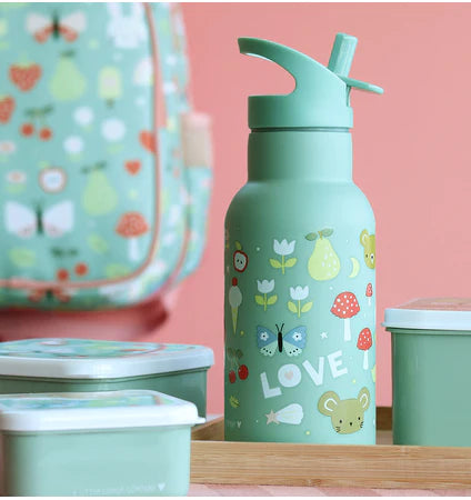 Little Lovely - Stainless Steel Drink Bottle (350 ml) - Limolin 