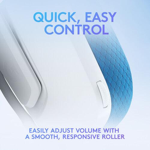 Logitech - Gaming Headset G335 with Boom Mic Adjustable Headband Volume Control Mute PC/Console 35mm - White/Blue - Limolin 
