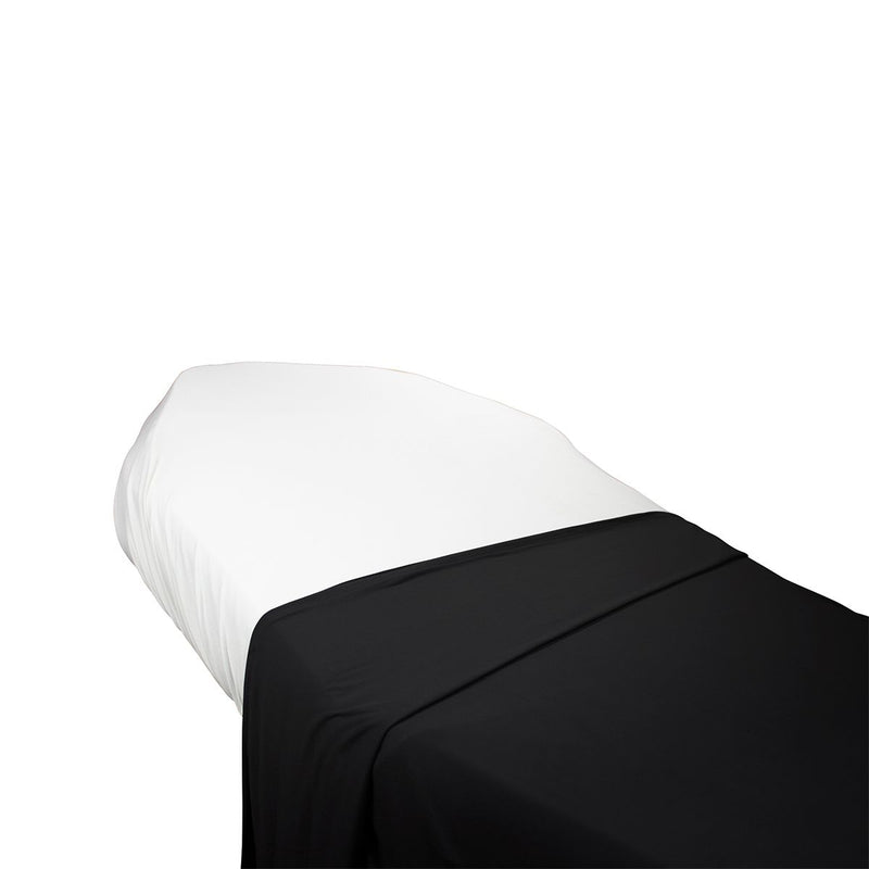 Loytel - Black Flat Sheet 60 X 80 Inches - Limolin 