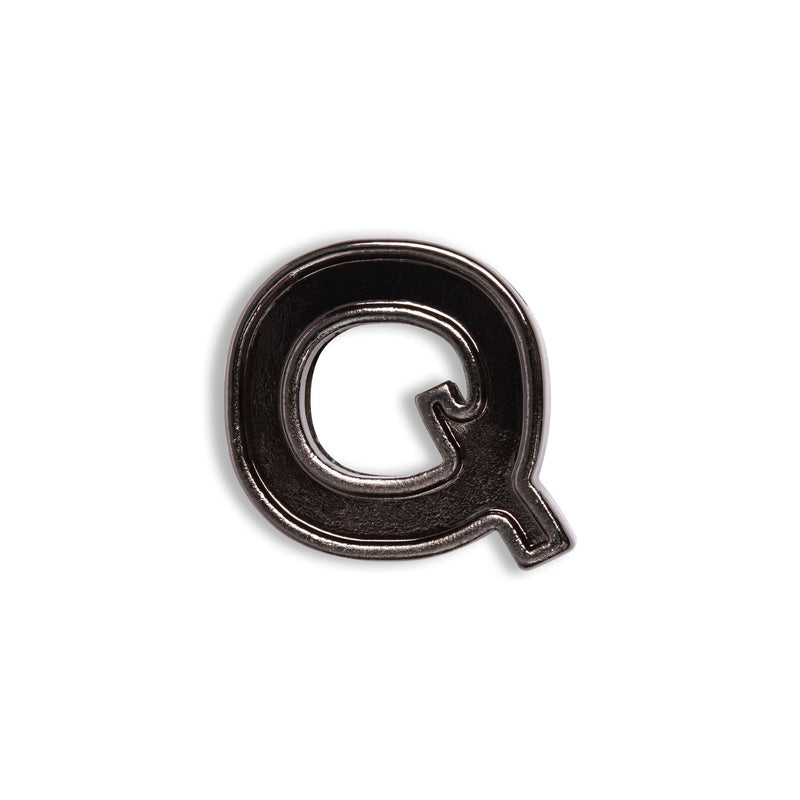 LUG - Gunmetal Letter Bag Charm