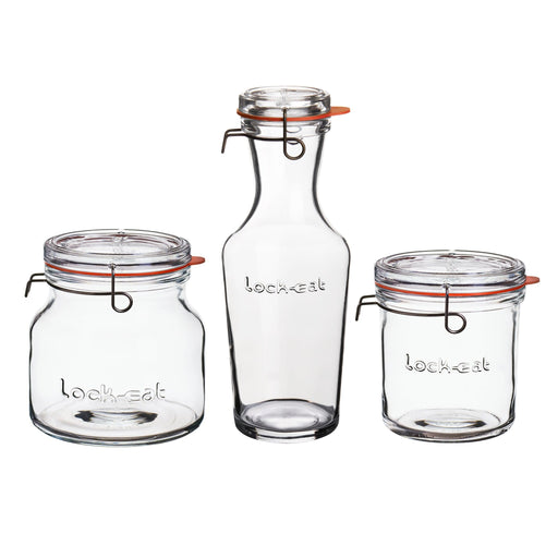 Luigi Bormioli – Lock-Eat Food Jar Set (Set of 3) – product view
