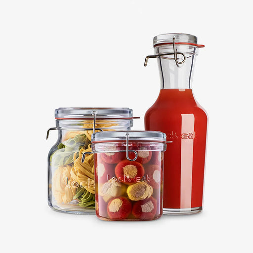 Luigi Bormioli - Lock Eat - Jar Set (Set of 3) - Limolin 