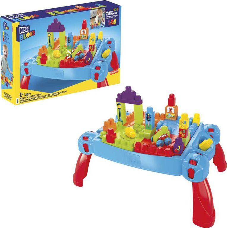 MEGA BLOCKS - Build 'N Learn Table - Classic - Limolin 