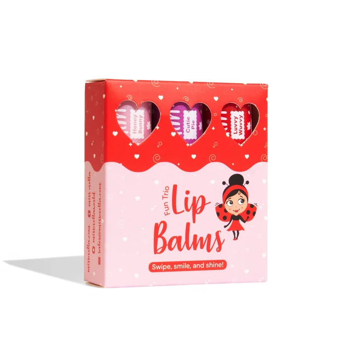 Miss Nella - Lip Balm Trio Pack (Cutie Pie, Honey Bunny, Luvvy Wuvvy)