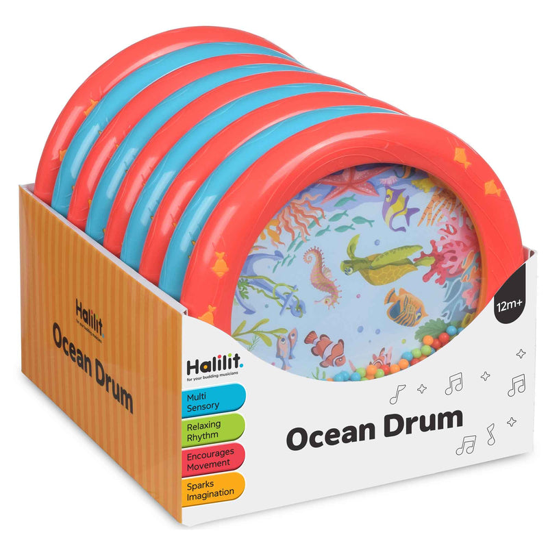 Halilit - OCEAN DRUM (9PCS/DISPLAY- 2 COLOURS)