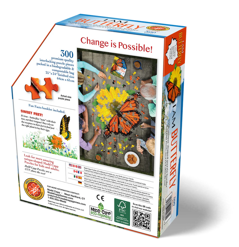Madd Capp Puzzles - I Am Butterfly (300 Pc) - Limolin 
