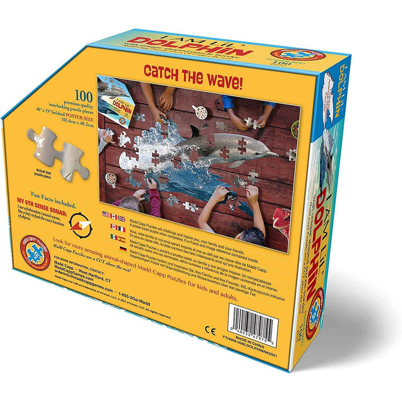 Madd Capp Puzzles - I Am Lil Dolphin (100-Piece Puzzle) - Limolin 