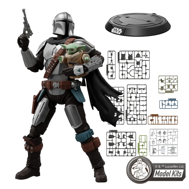 BLOKEES - STAR WARS: THE MANDALORIAN & GROGU™ CHAMPION CLASS 05 KITS DE MODÈLES DIN DJARIN™ & GROGU™ | BLOKEES