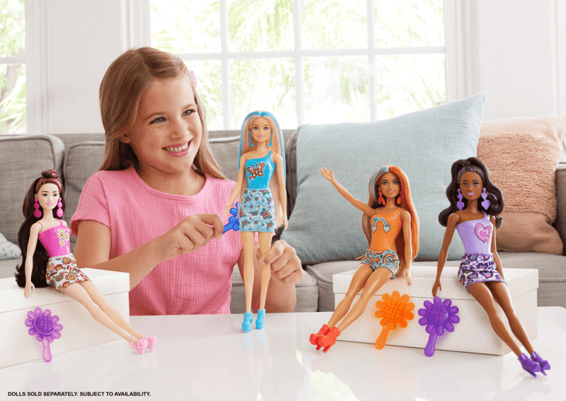 Mattel - Barbie - Color Reveal - Rainbow Groovy Series - Assorted - Limolin 