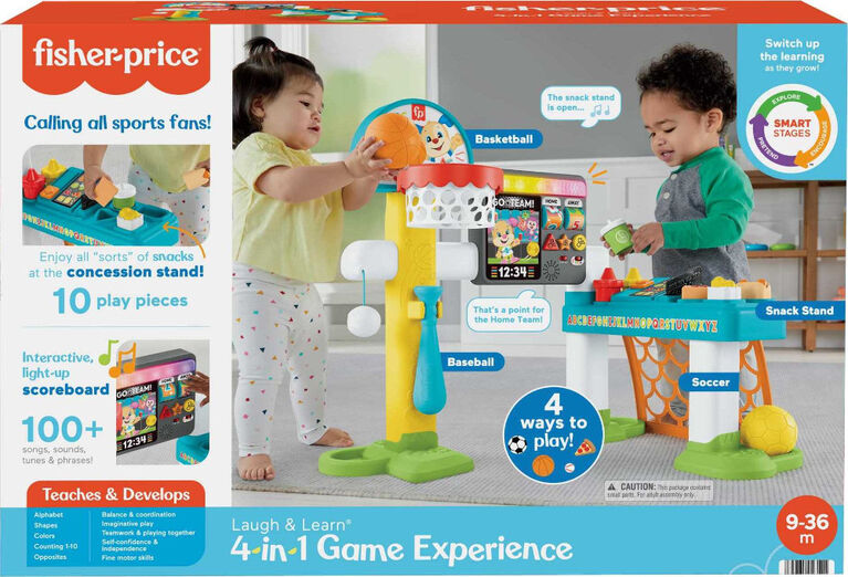Mattel - Fisher-Price Laugh and Learn - French Edition- INFANT - 4 in 1 ALL-STAR SPORTS - Limolin 
