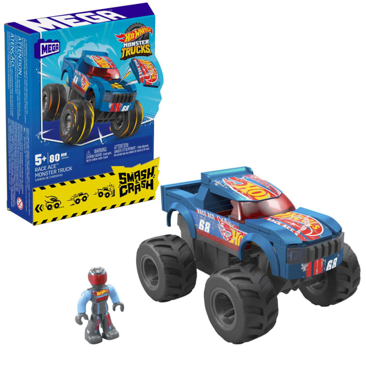 Mattel - MEGA CONSTRUX - HOT WHEELS SMASH n' CRASH RACE ACE  MT PLAYSET - Limolin 