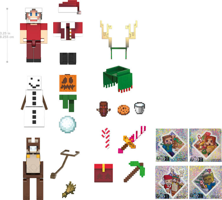 Mattel - MINECRAFT - 3.25" FIGS - ADVENT CALENDAR - Limolin 