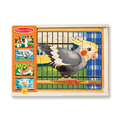 Melissa & Doug - Puzzles In A Box - 4x12Pc Pets (Single Random Pick) (8L) - Limolin 