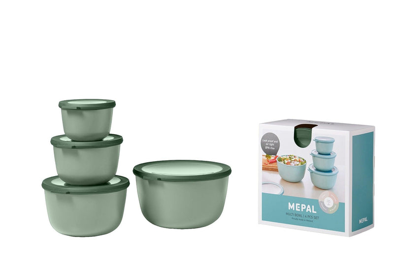 Mepal - Cirqula 4-Piece Deep Round Container - Limolin 
